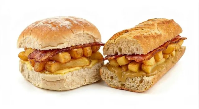 Chips & Bacon Butty