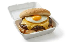 1/4lb Cheese Burger & Egg